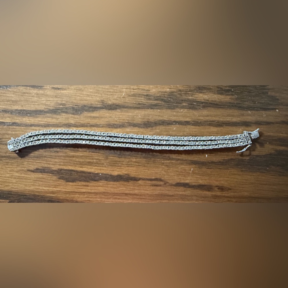 Silver Beaded Bracelet